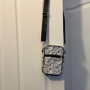 Bio World Black and White Snoopy Crossbody Bag